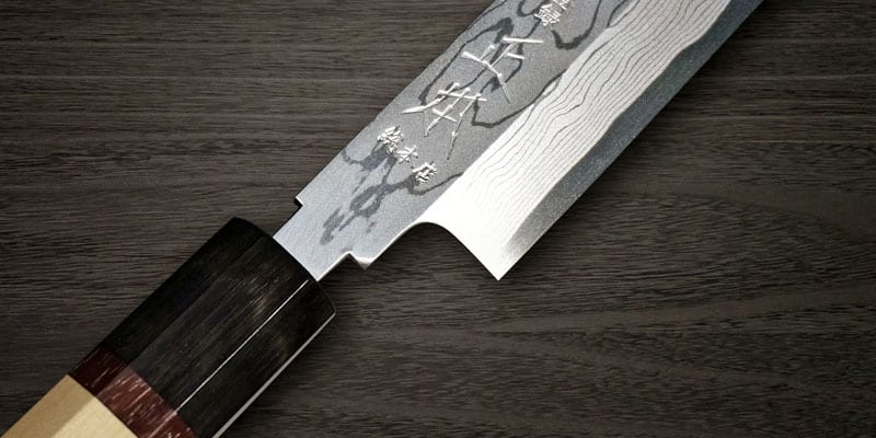 Damascus steel chef knife