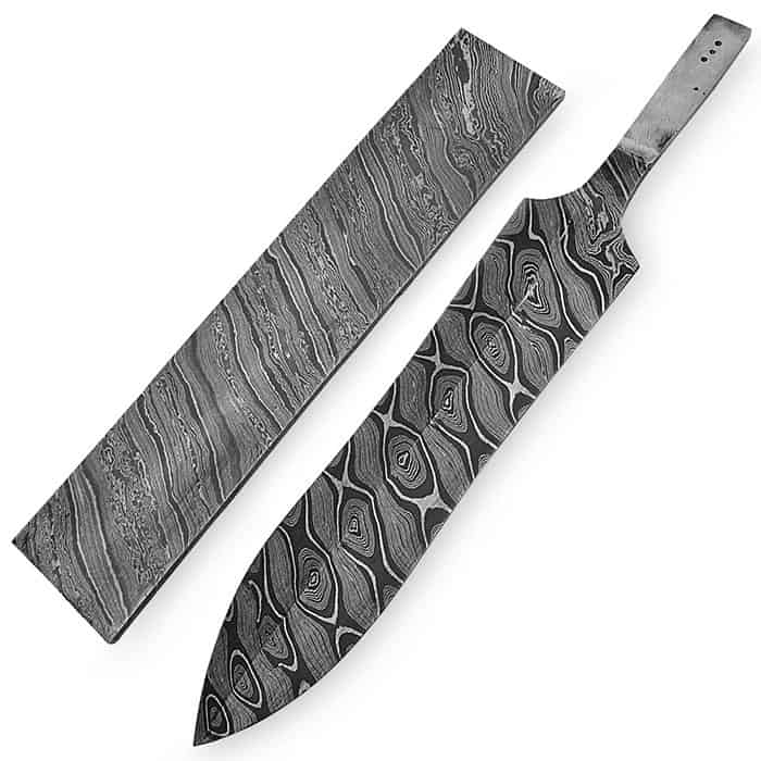 damascus steel knife blank