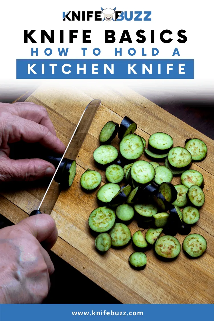 how to hold a chef knife